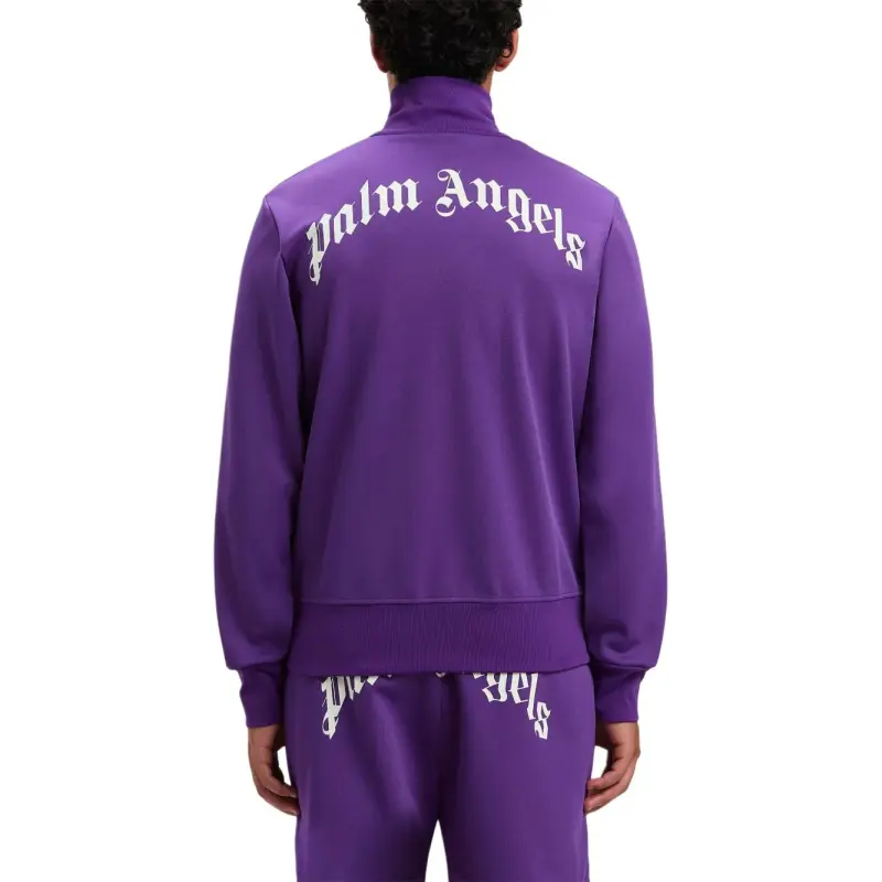 PALM ANGELS Curved Logo Printed Track Jacket-1
