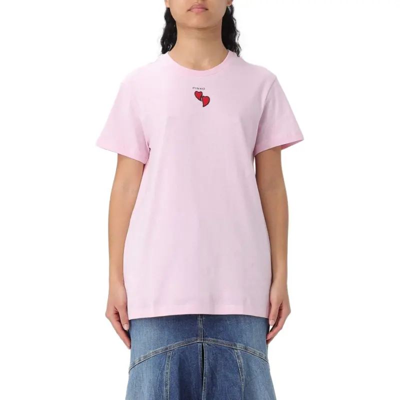 PINKO Logo-print Cotton T-shirt-2