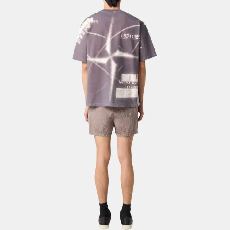 STONE ISLAND Compass Patch Mid Rise Swim Shorts-3