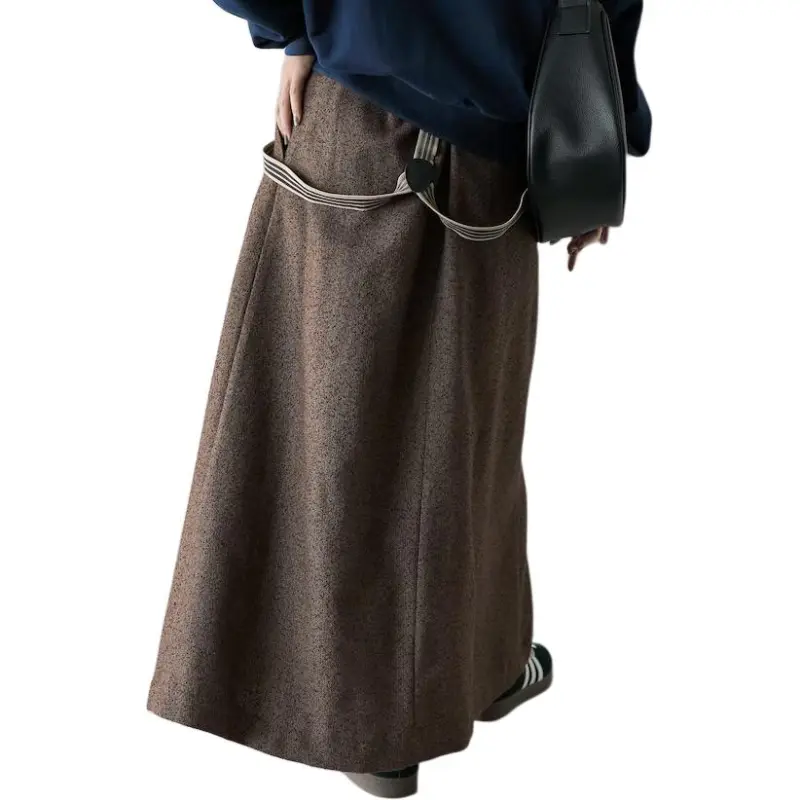 FREAK'S STORE Casual Long Skirt Women's Brown-1