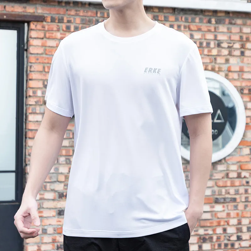 Erke T Shirts Men True White-2