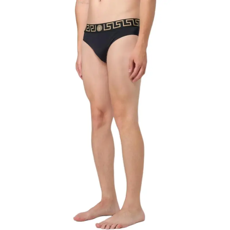 Versace Greca Border Stretched Swim Shorts-3