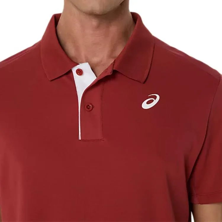 Asics COURT Polo Shirt Men's Red-3