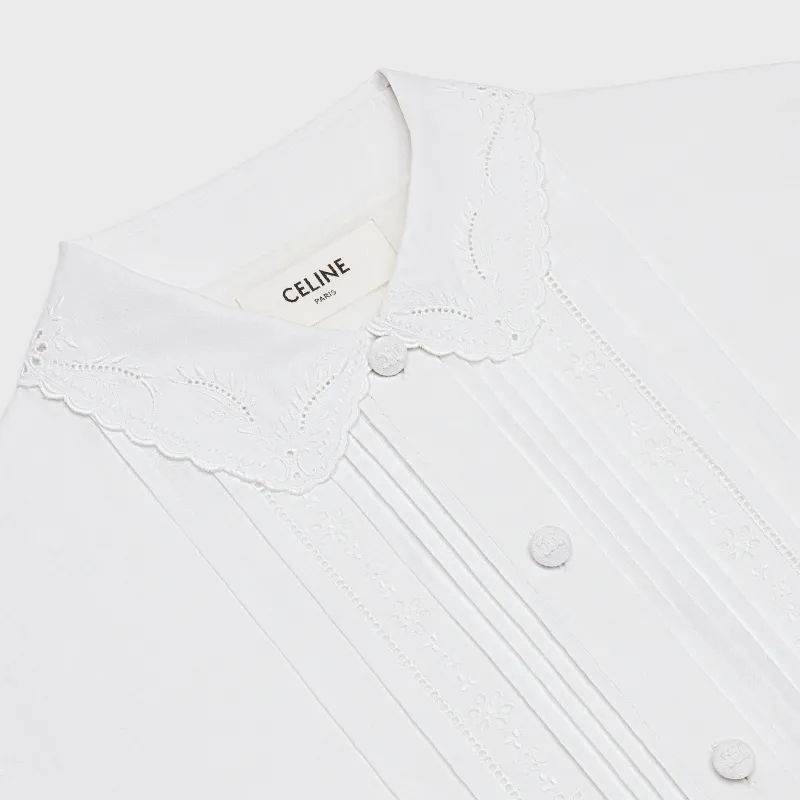 CELINE FW21 Long Sleeved Dress Women's White-2