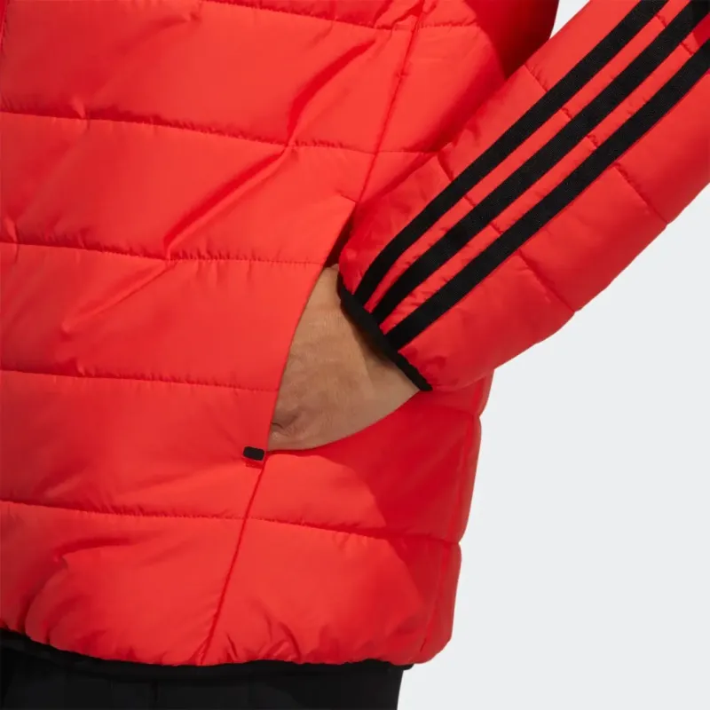 Adidas Neo Puffer Jacket Men's Black Red-3