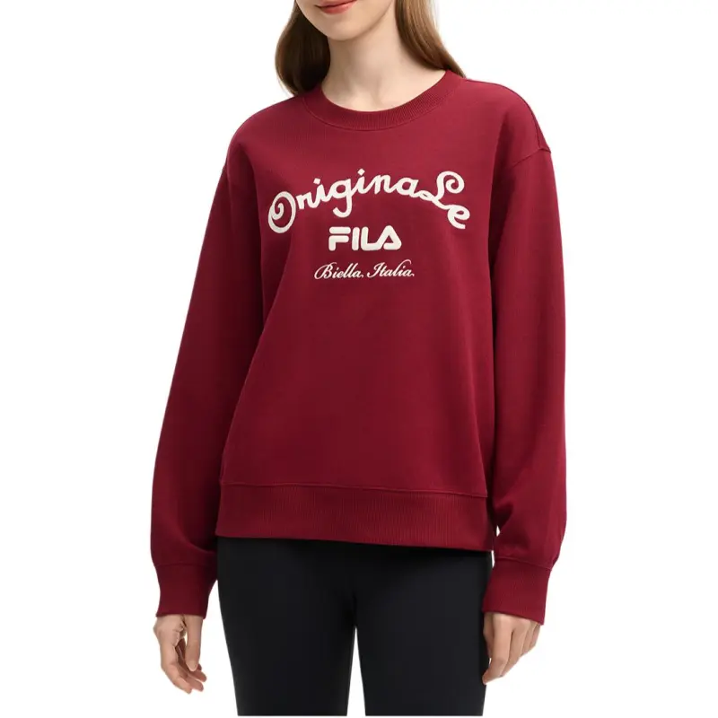 FILA Sweatshirt Women's Rose Burgundy-3