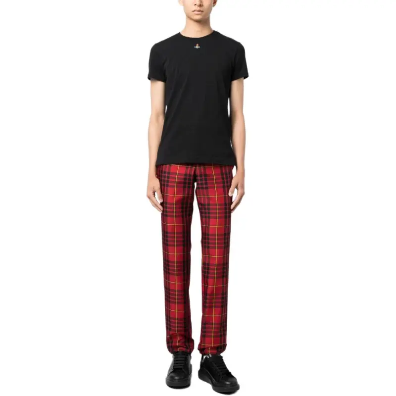 Vivienne Westwood Orb Logo Embroidered Crewneck T Shirt-7
