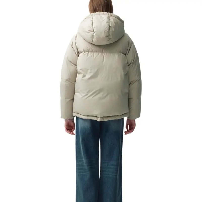 Marithe Francois Girbaud FW24 Down Jacket Unisex Light Beige-4