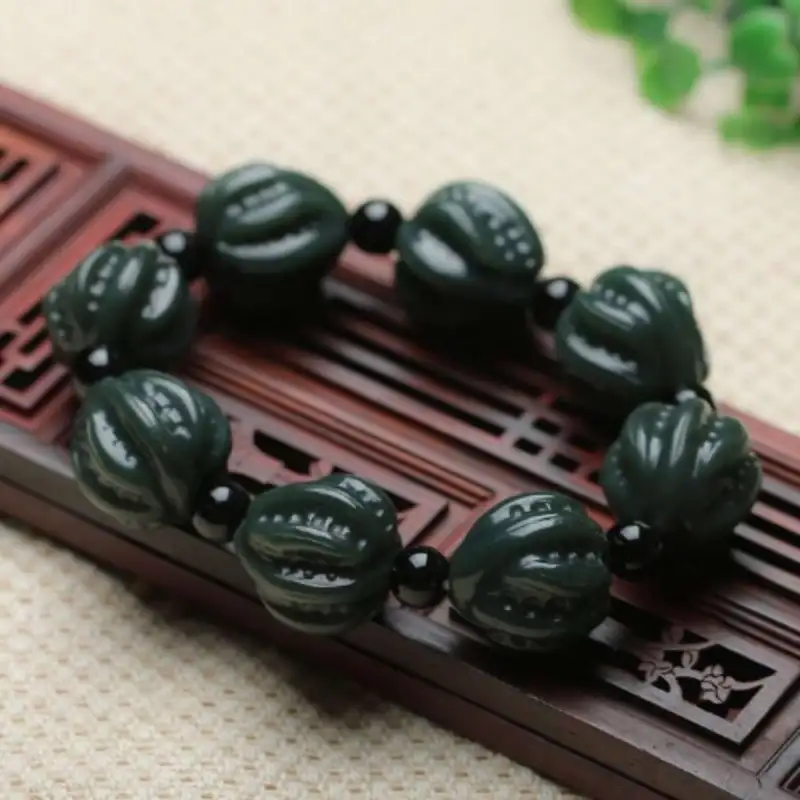 Gifts Hetian Jade Bracelets Green Jade Unisex-8