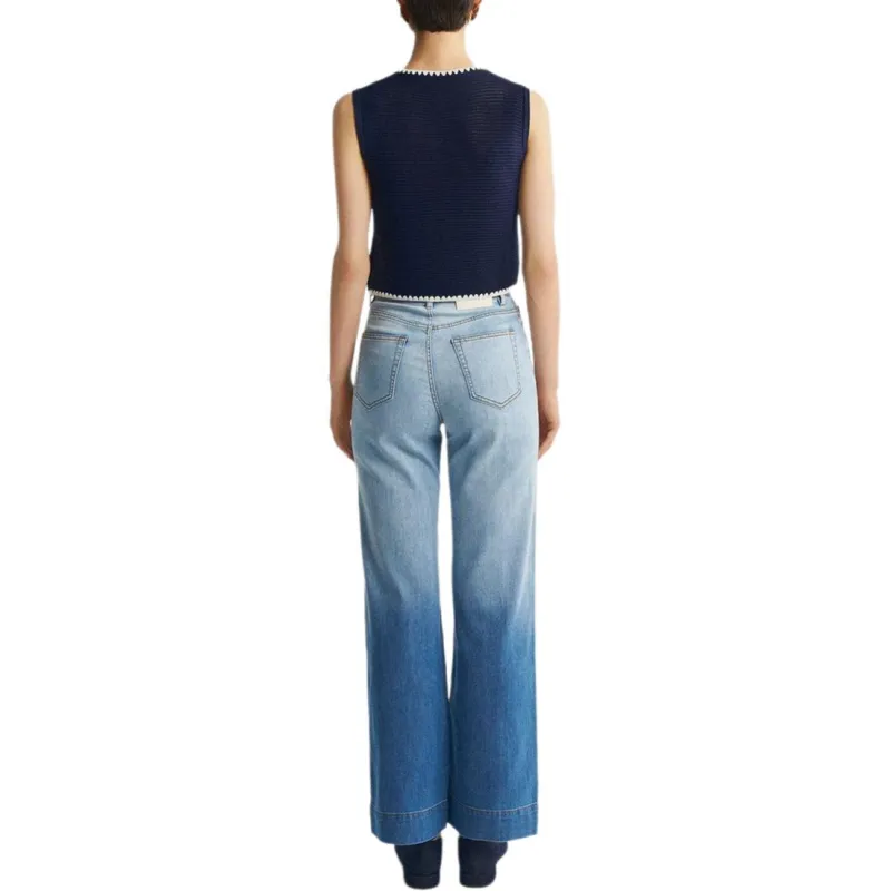 KARL LAGERFELD SS25 Vest Women's Navy Blue-2