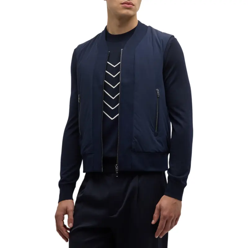 EMPORIO ARMANI Vests Men Marine Blue-1