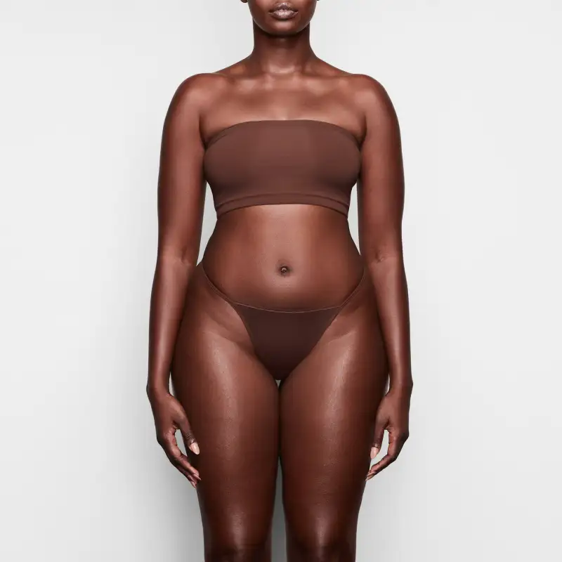 SKIMS FITS EVERYBODY BANDEAU Strapless Top Women's COCOA/Cocoa-1