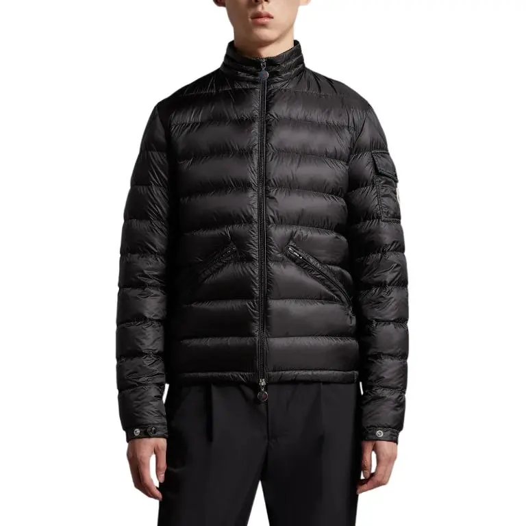 Moncler Agay Short Down Jacket Down Jacket Men's Black-3