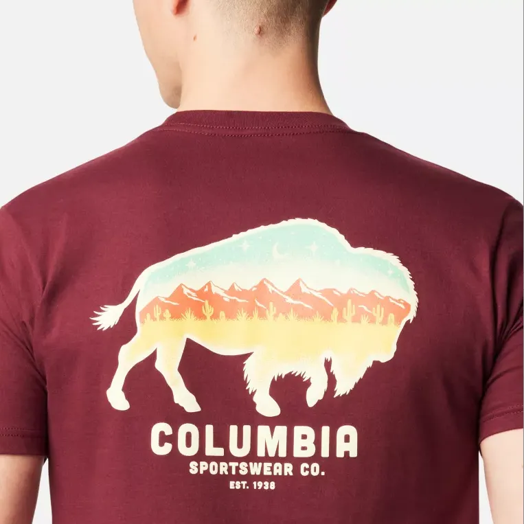 Columbia Pine Canyon T Shirts Men Red-3