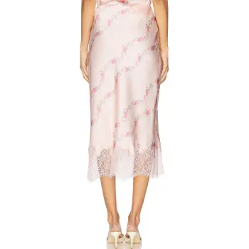 LOVESHACKFANCY Casual Long Skirt Women's Apricot
