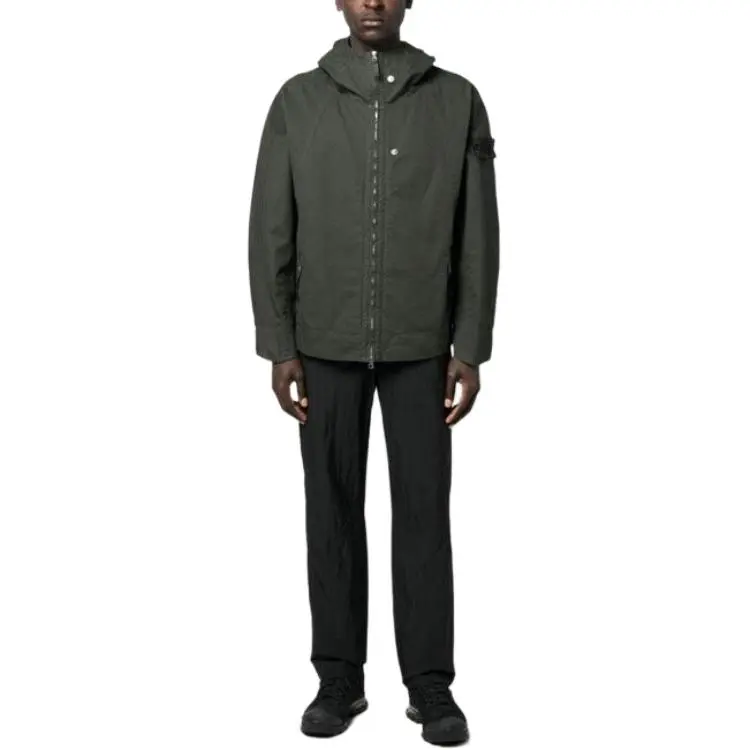 STONE ISLAND Zipped Hooded Jacket-2