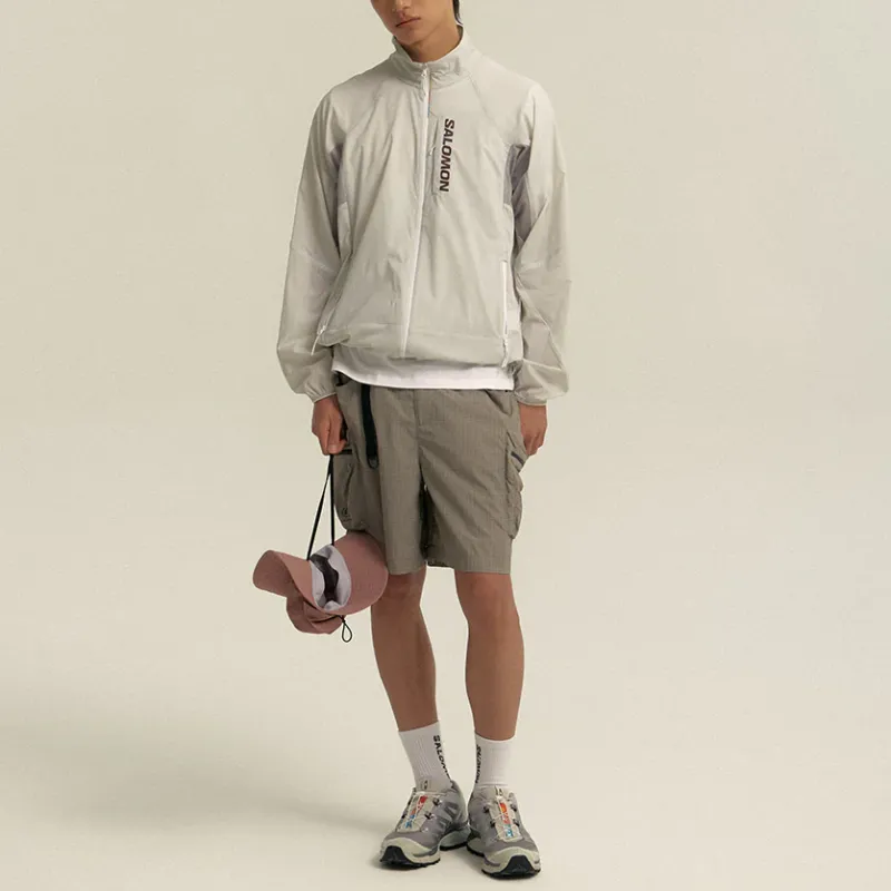 SALOMON Jacket Unisex Light Gray-2