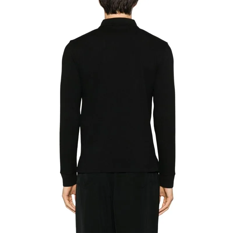 SAINT LAURENT Logo embroidered Polo Shirt-3