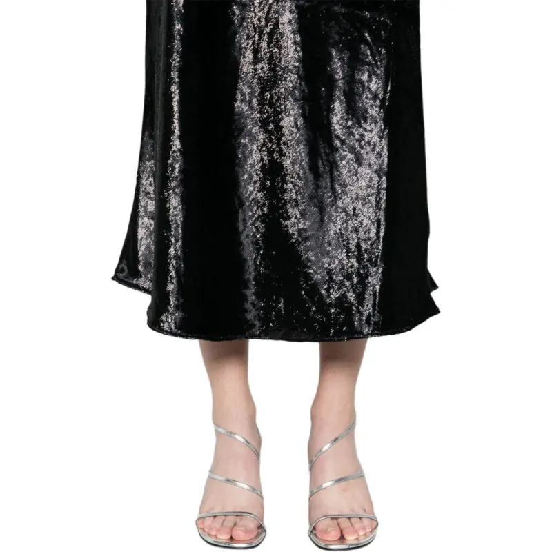 Polo Ralph Lauren Lamé Midi Skirt-4