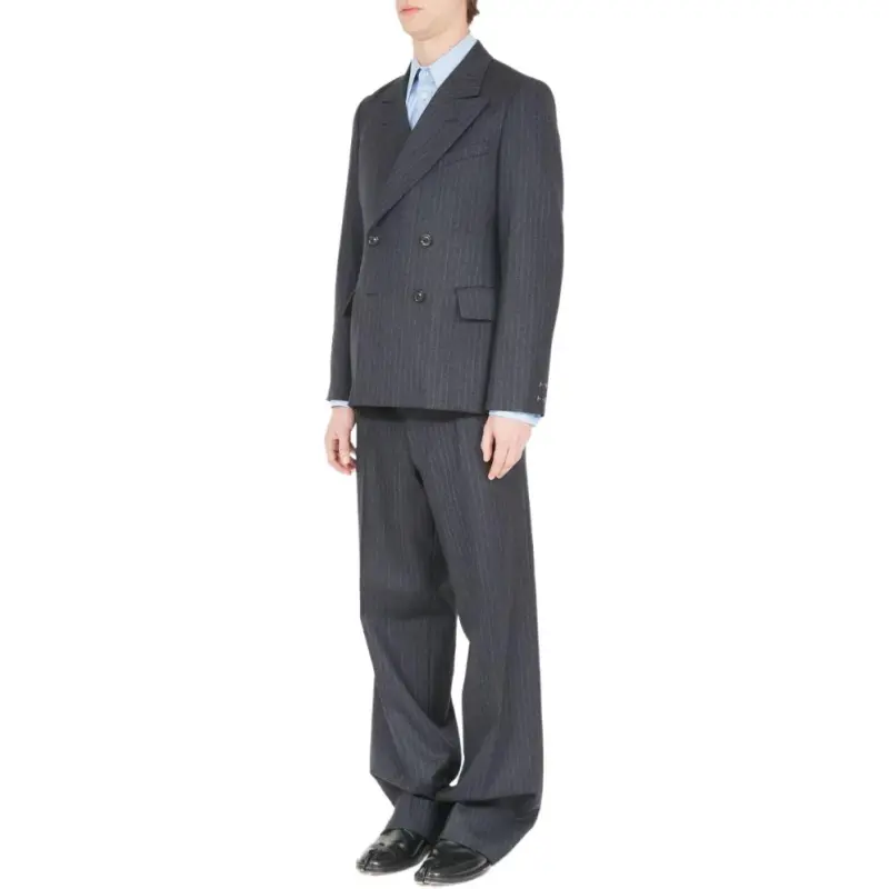 Maison Margiela Barathea Striped Tailored Blazer-1