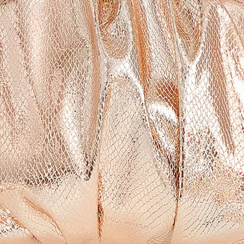 REBECCA MINKOFF Leather Clutch Women's Rose Gold-3