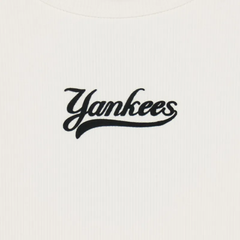 MLB New York Yankees Varsity Collection T Shirt Women's Cream-5