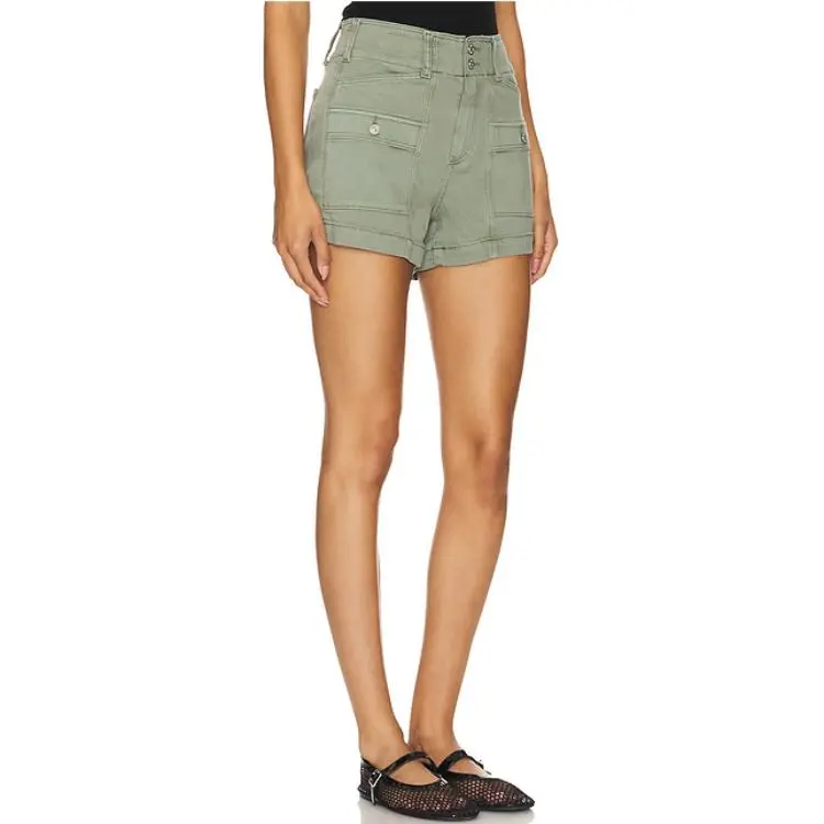 PAIGE Denim Shorts Women's Blue-2