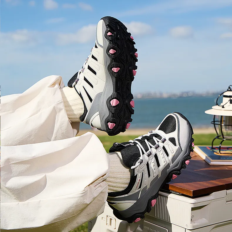 QIAODAN Running Shoes Women's Low Top Birch White/Black-6