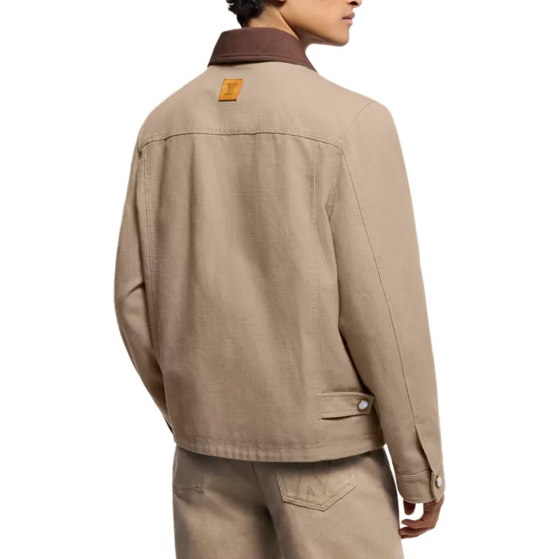 LOUIS VUITTON Workwear Cotton Canvas Blouson-4