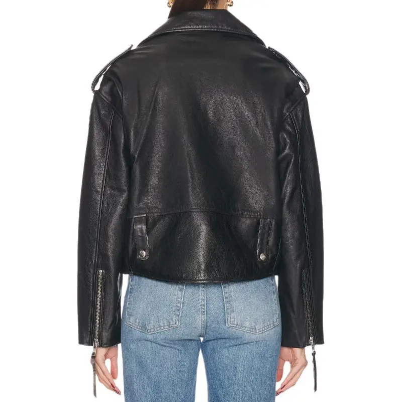 GRLFRND Leather Jacket Women's Black-2