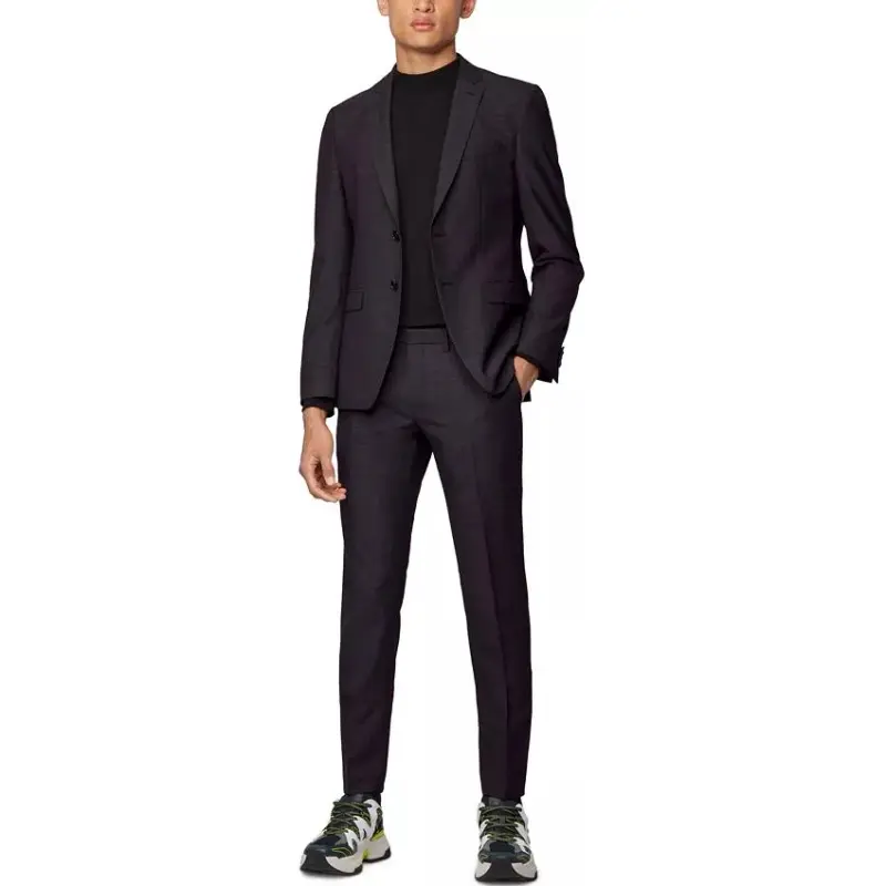 HUGO BOSS Business Suits Men Gray-4