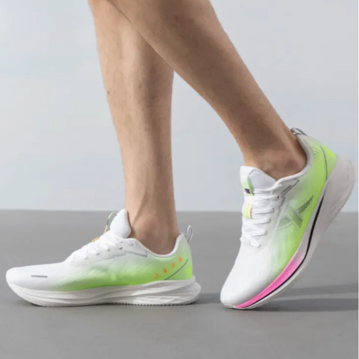 XTEP Speed 5.0LITE Anti-Slip Wear-Resistant Low-Top Training Running Shoes Men's White Green-4
