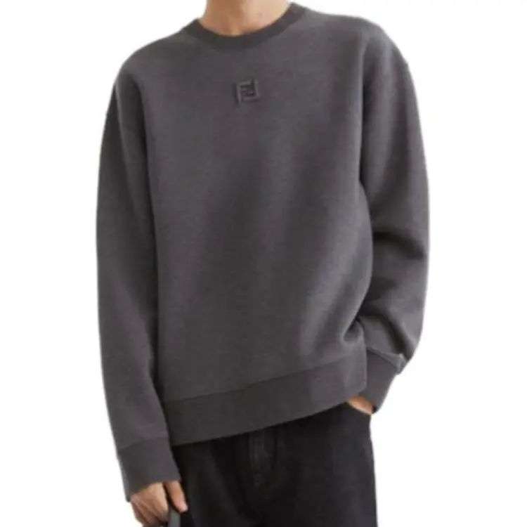 FENDI Ff Embroidered Crewneck Sweatshirt-3