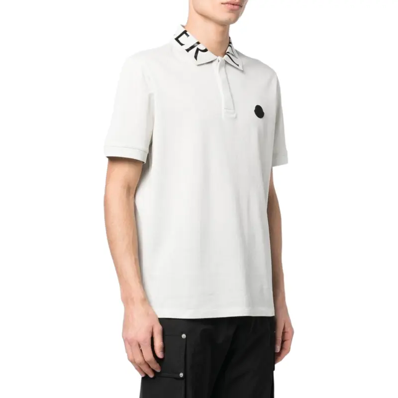 Moncler Polo Shirts Men Beige-4