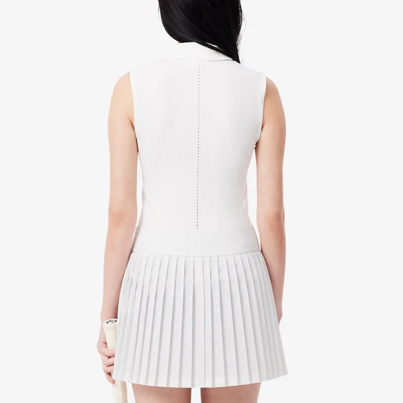 LACOSTE Piqué Lined Tennis Skirt-2