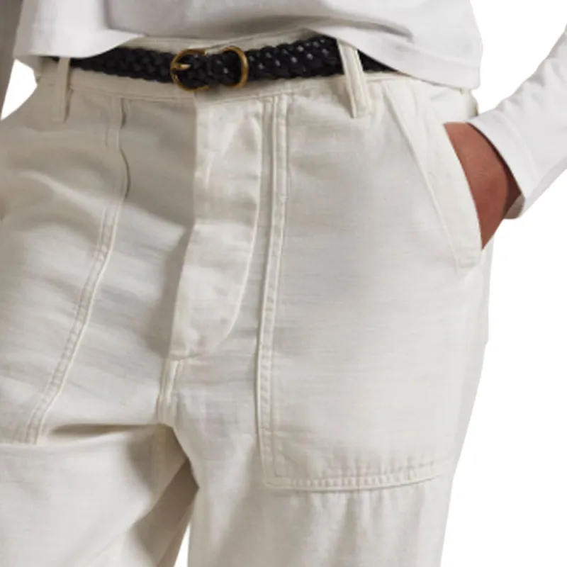 Polo Ralph Lauren SS25 Casual Pants Women's White-3