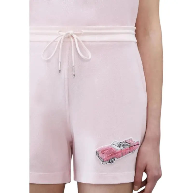 THOM BROWNE Car Patch Drawstring Shorts-4