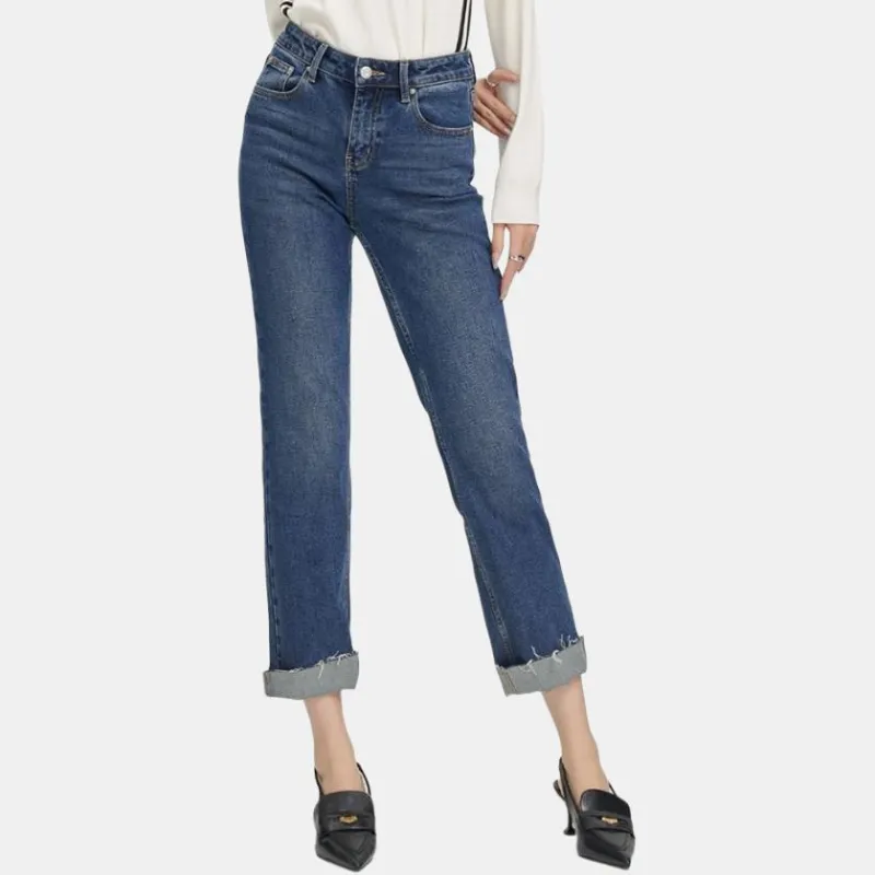 JESSYLINE Jeans Women's Denim Blue-4
