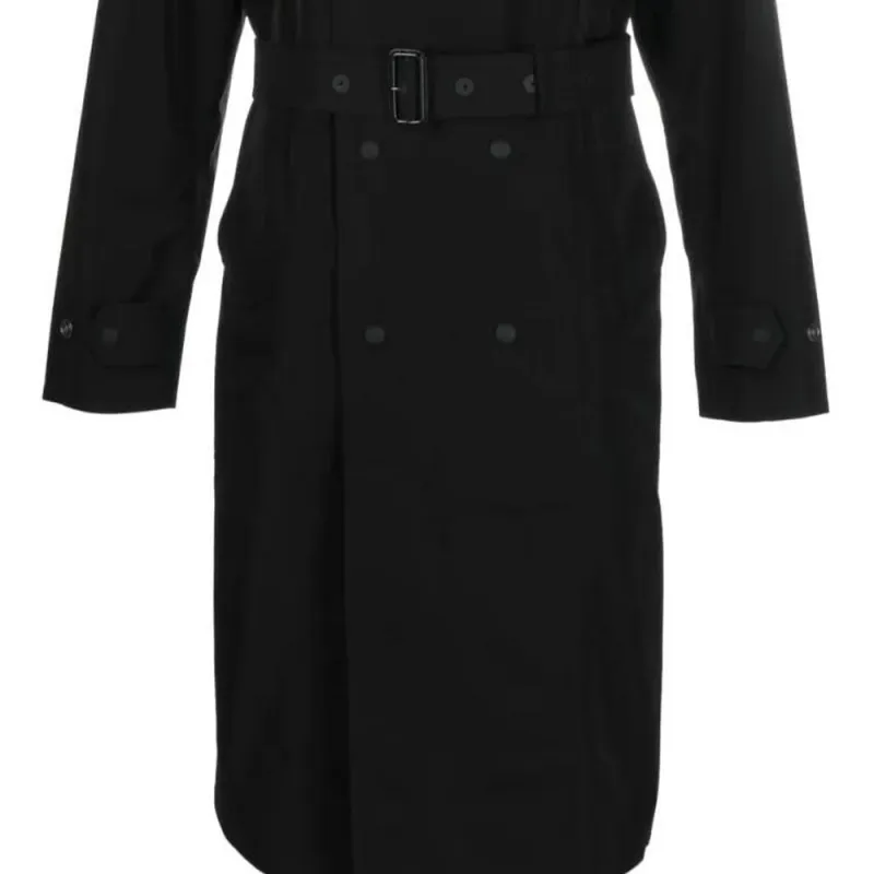 Burberry Trench Coats Men Black-5