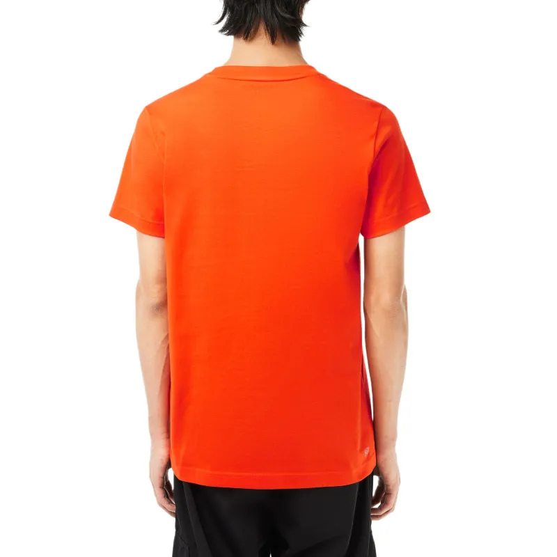 LACOSTE T-Shirt Men's Yellow White-2