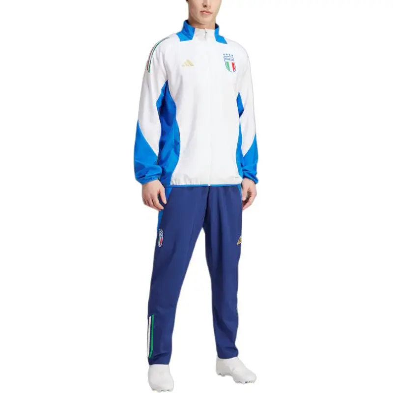 Adidas Italian Team In The European Cup Soccer Jerseys Unisex White/Blue-1