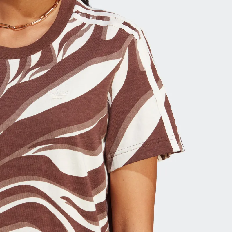 Adidas Originals T Shirts Women's Chocolate-4