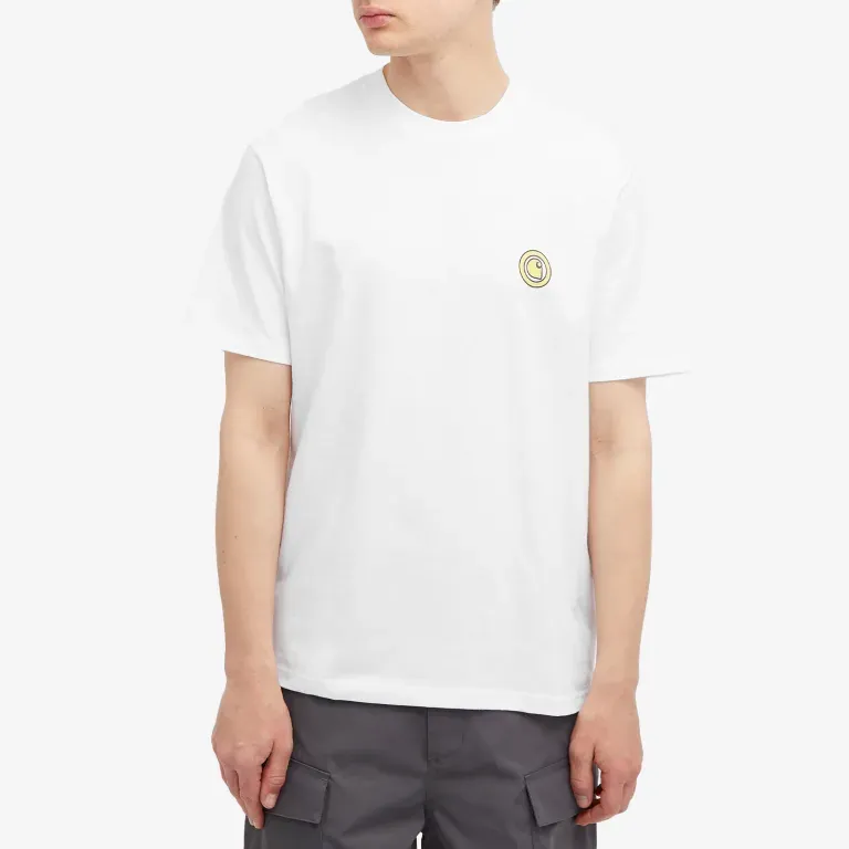 Carhartt WIP FW24 S/S Zipper T Shirt T Shirt Unisex White-2