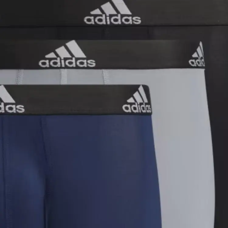 Adidas Free Shipping With AdiClub Performance Long Boxer Briefs 3 Pairs-3