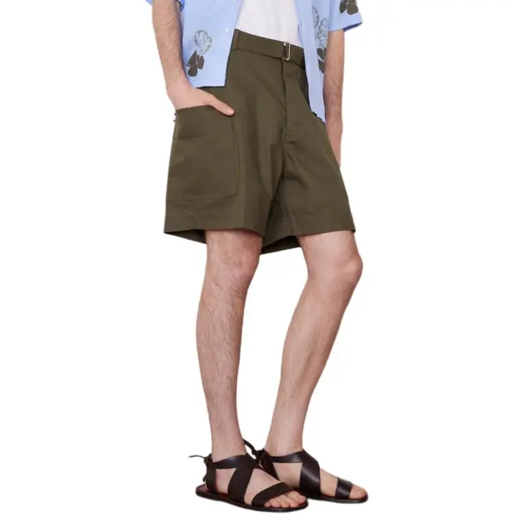 OFFICINE GENERALE Daryl Belted Bermuda Shorts-2