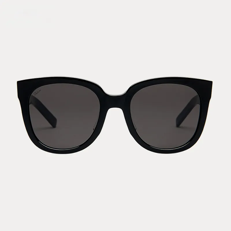 Fakeme Plate Round Sunglasses Unisex Black-3