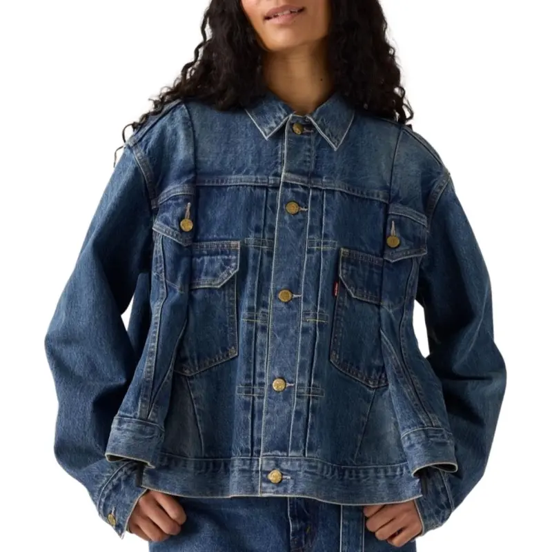 Sacai X Levis Jackets Women's Blue-3