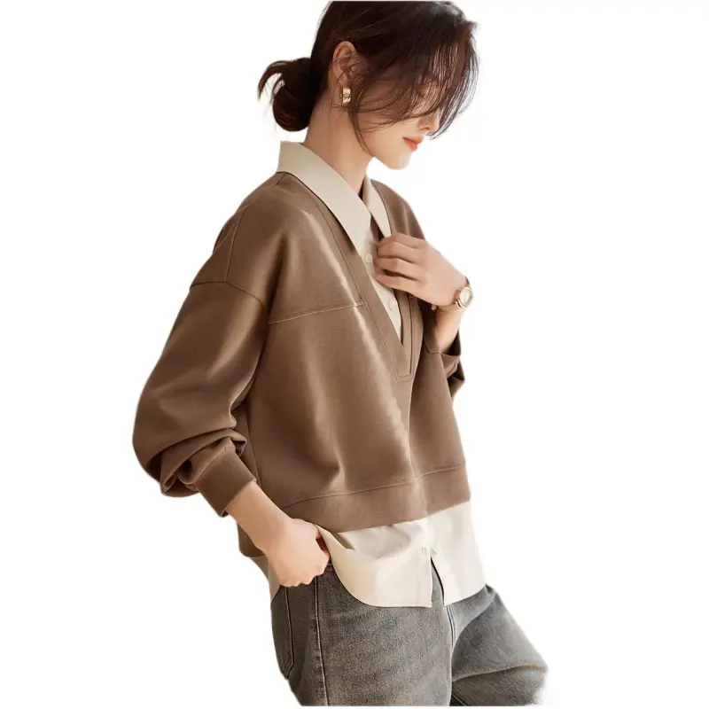 XWI Sweatshirts Women's Camel-4