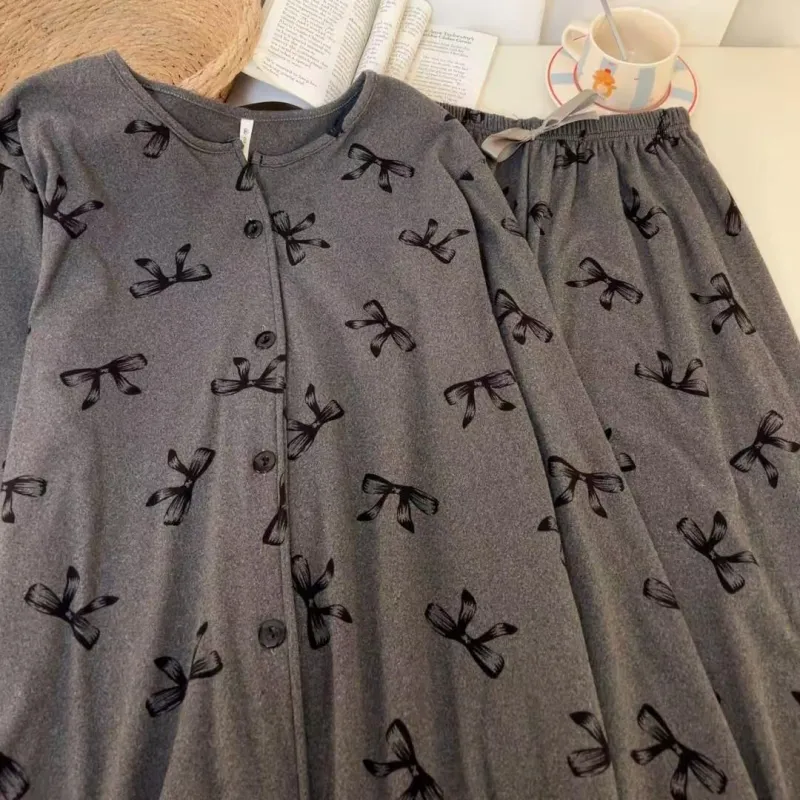WANANNI Pajama Set Women's Dark Gray-5