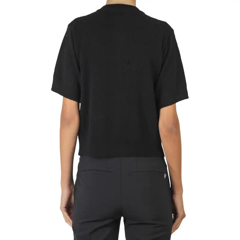 CELINE Embroidered Cropped Cardigan In Cashmere-4